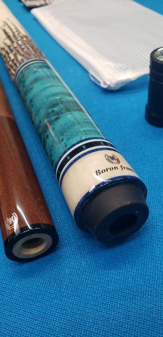 新作　早川工房カスタムキュー　ブルー