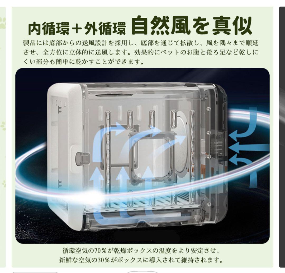 【新品・未使用】ペット用ドライヤー（65Ｌ）