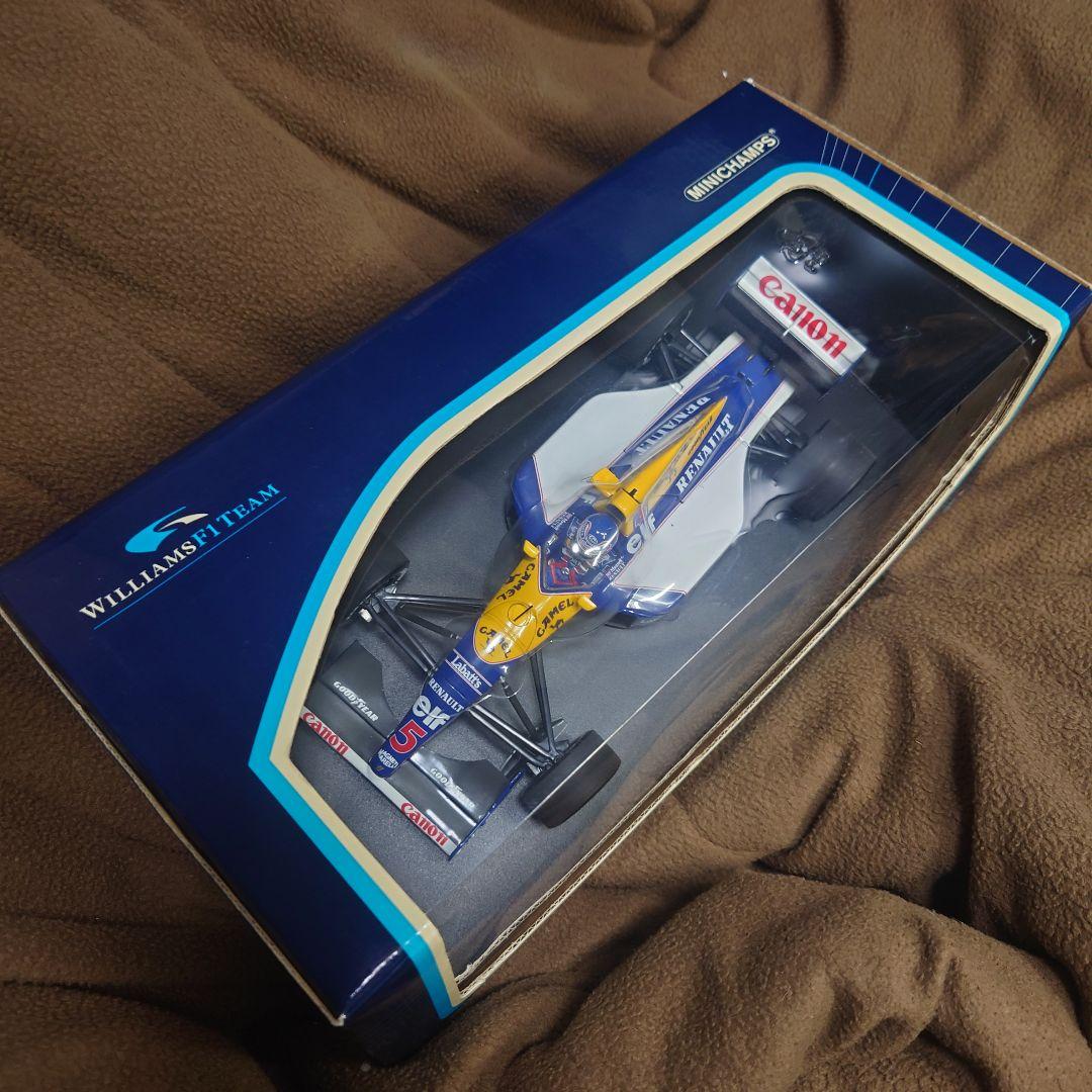 ミニチャンプス★ウィリアムズF1マンセル車ミニカー★1/18ルノーFW14送料込