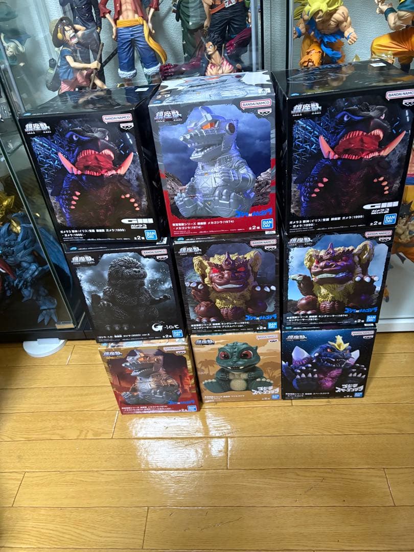 鎮座獣 東宝怪獣シリーズ フィギュア　9点セット ゴジラ ガメラ メカゴジラ