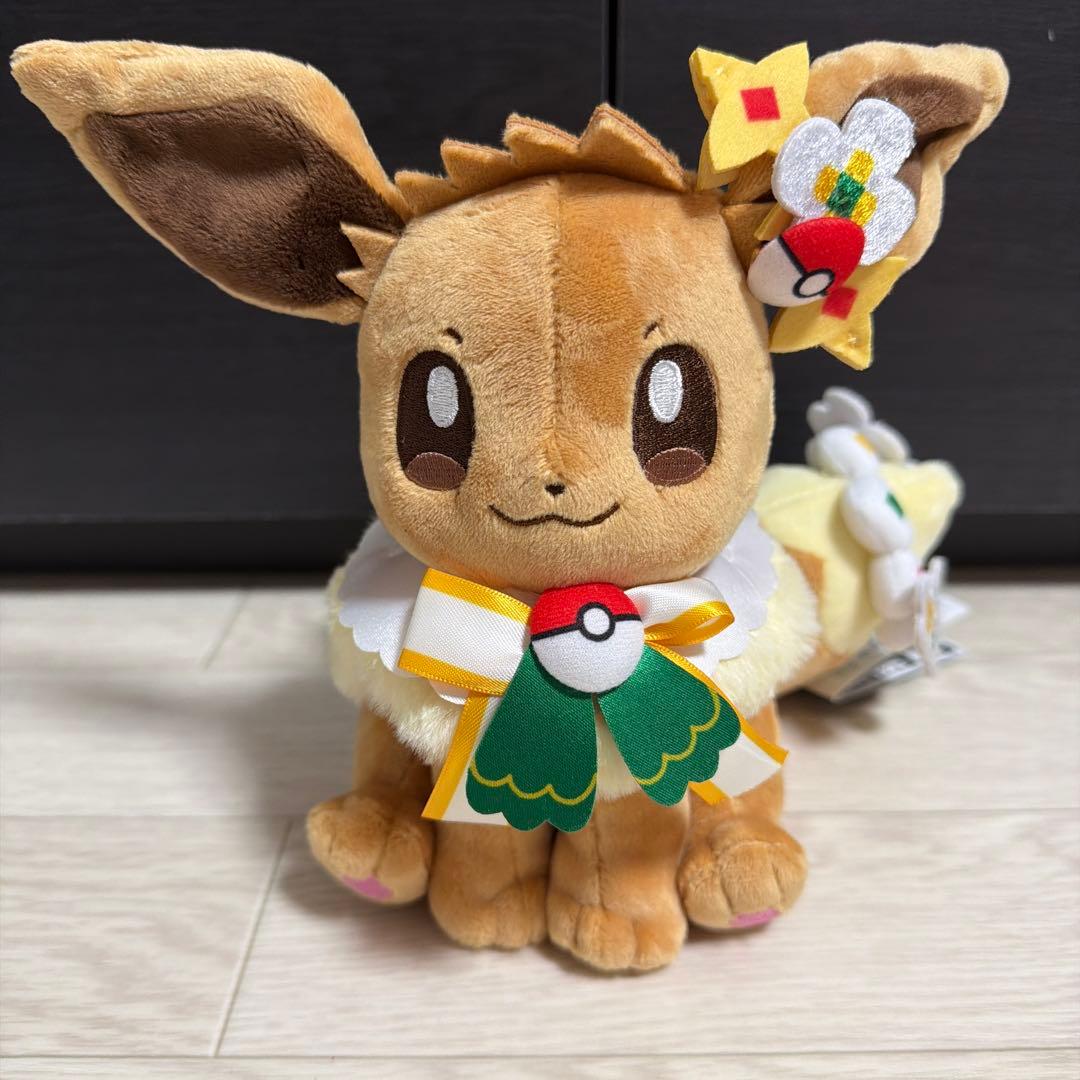 ポケパークカントー ぬいぐるみ カーニバル衣装 イーブイ＆ピカチュウ