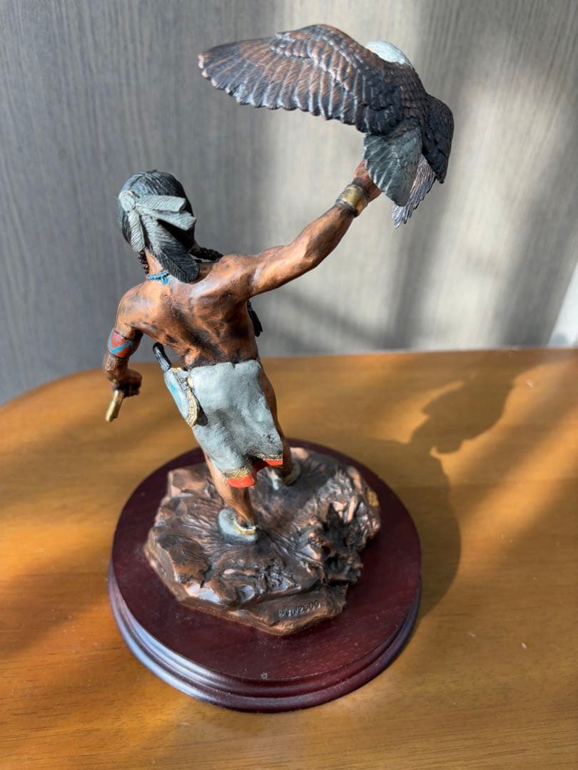 REGENDS USA製 1991年インディアンと鷹　銅合金 限定品ヴィンテージ