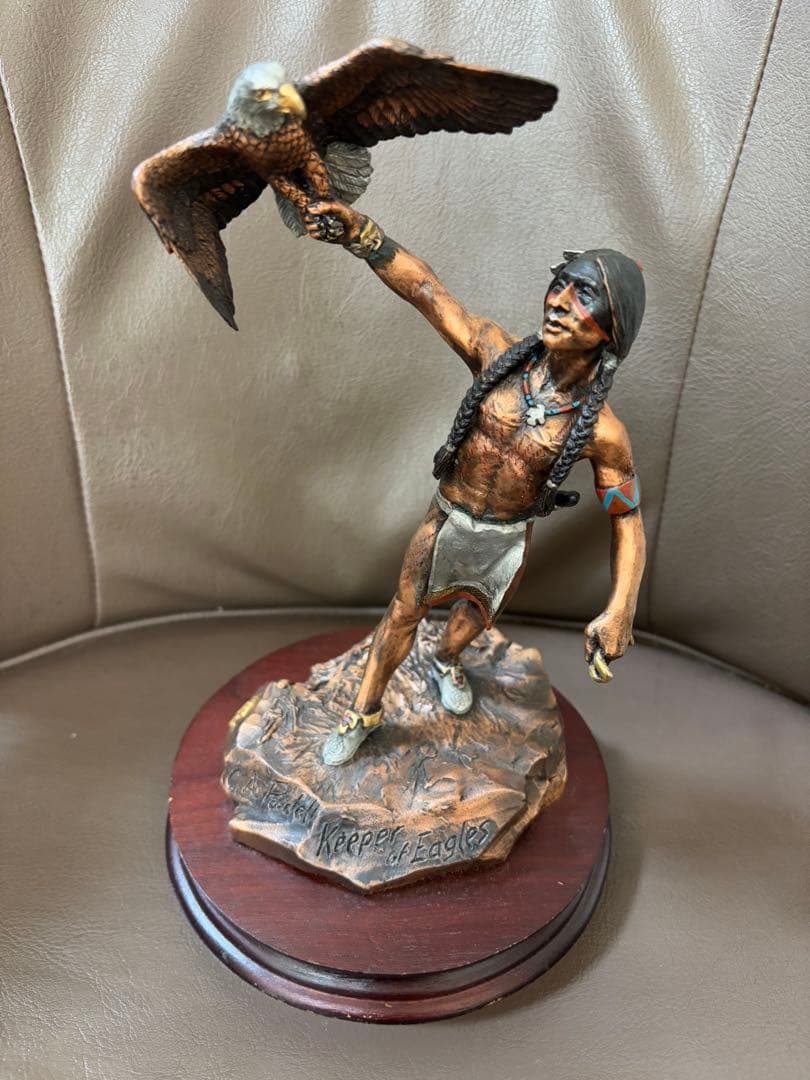REGENDS USA製 1991年インディアンと鷹　銅合金 限定品ヴィンテージ