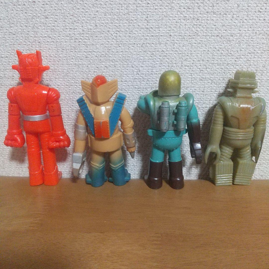 ウッド スーパーロボット マッハバロン アクションセット ソフビ 4体