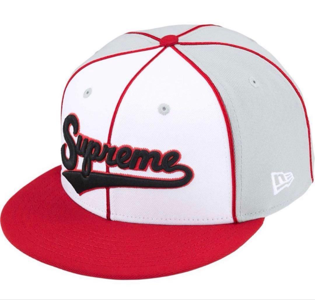 Supreme Piping Script Logo New Era Grey！