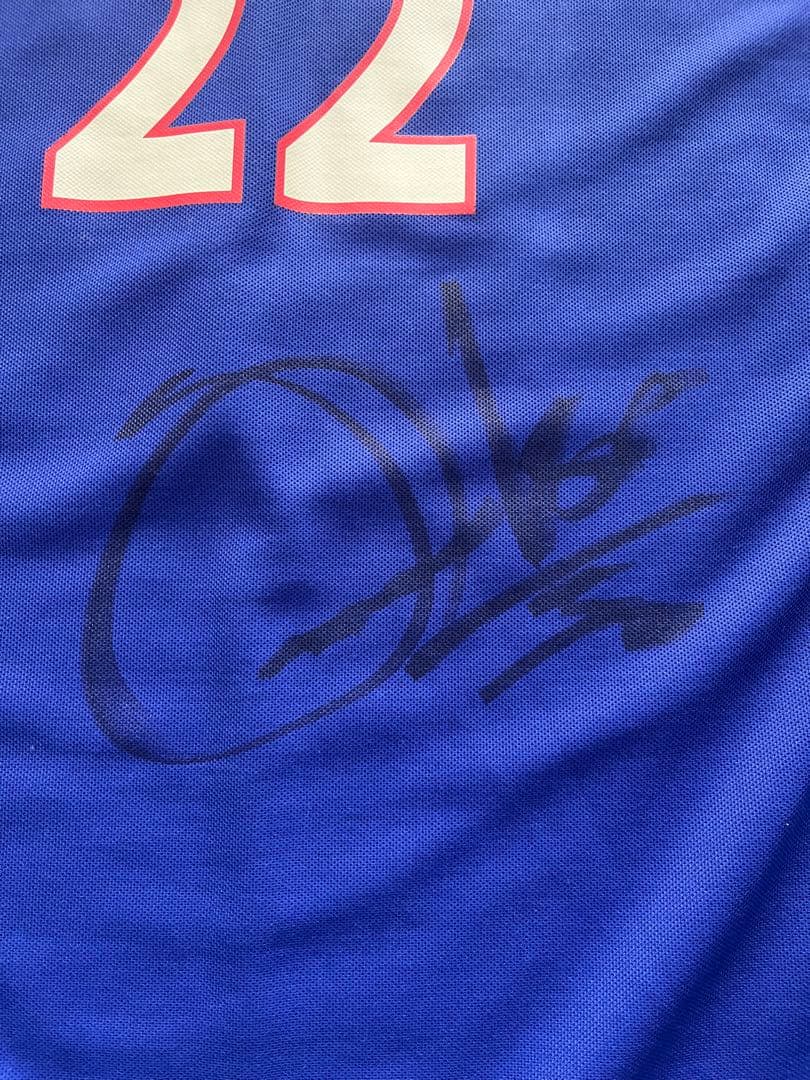 鈴木隆行　サイン入　日本代表　2001 ユニフォーム　鹿島アントラーズ