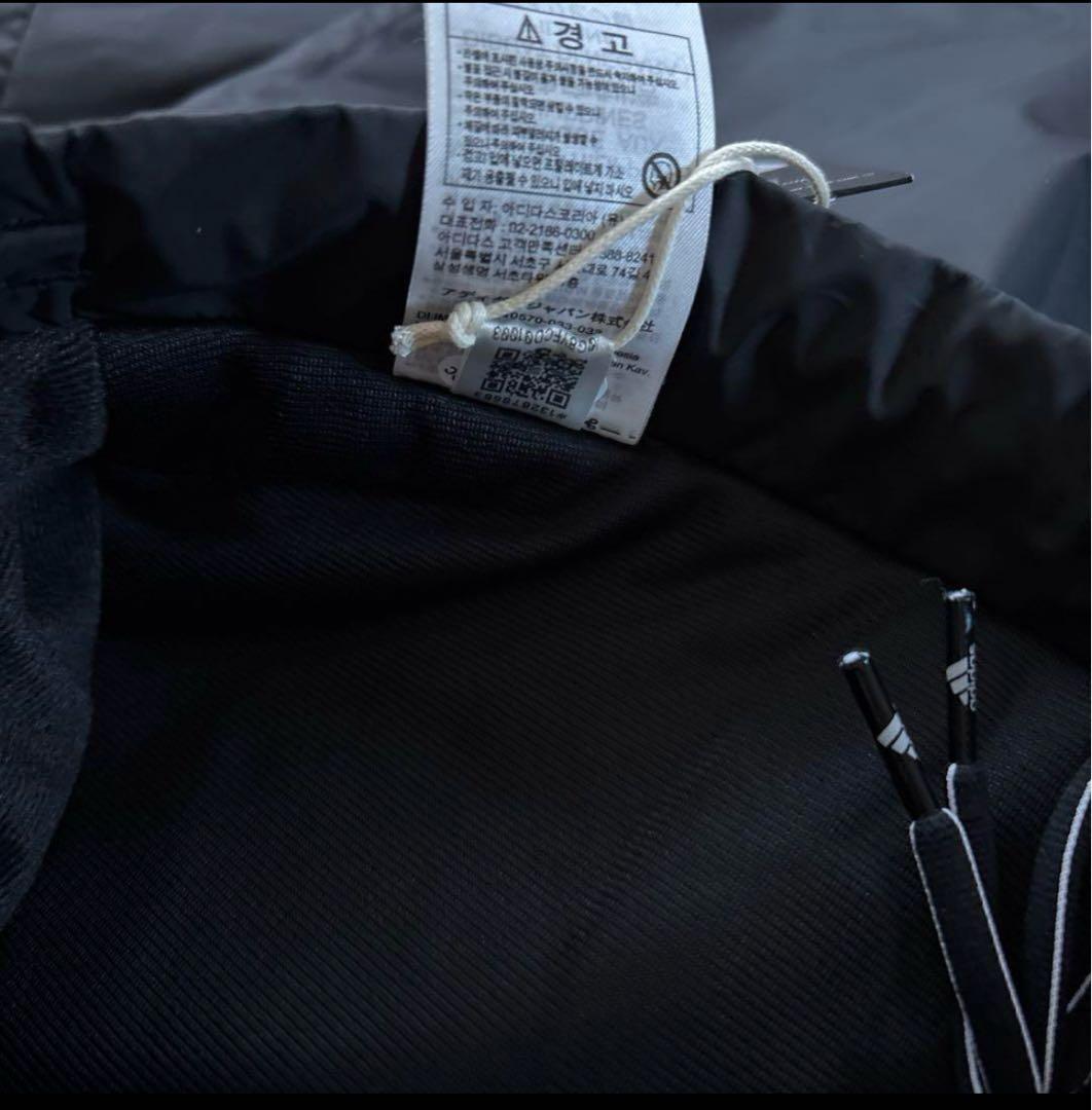 新品　アディダス　メンズ　中綿ウィンドブレーカー　上下セットアップ　黒　XL