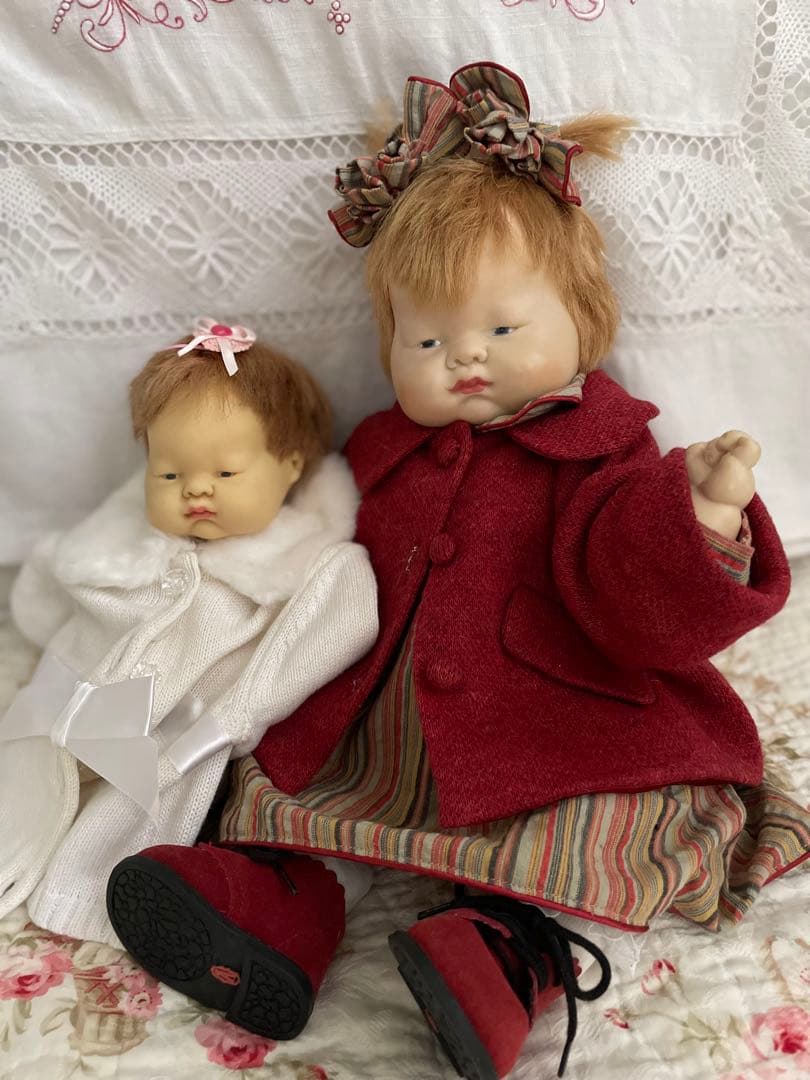 ♡1960年baby dearちゃん2人♡ お着替え付き アンティークドール