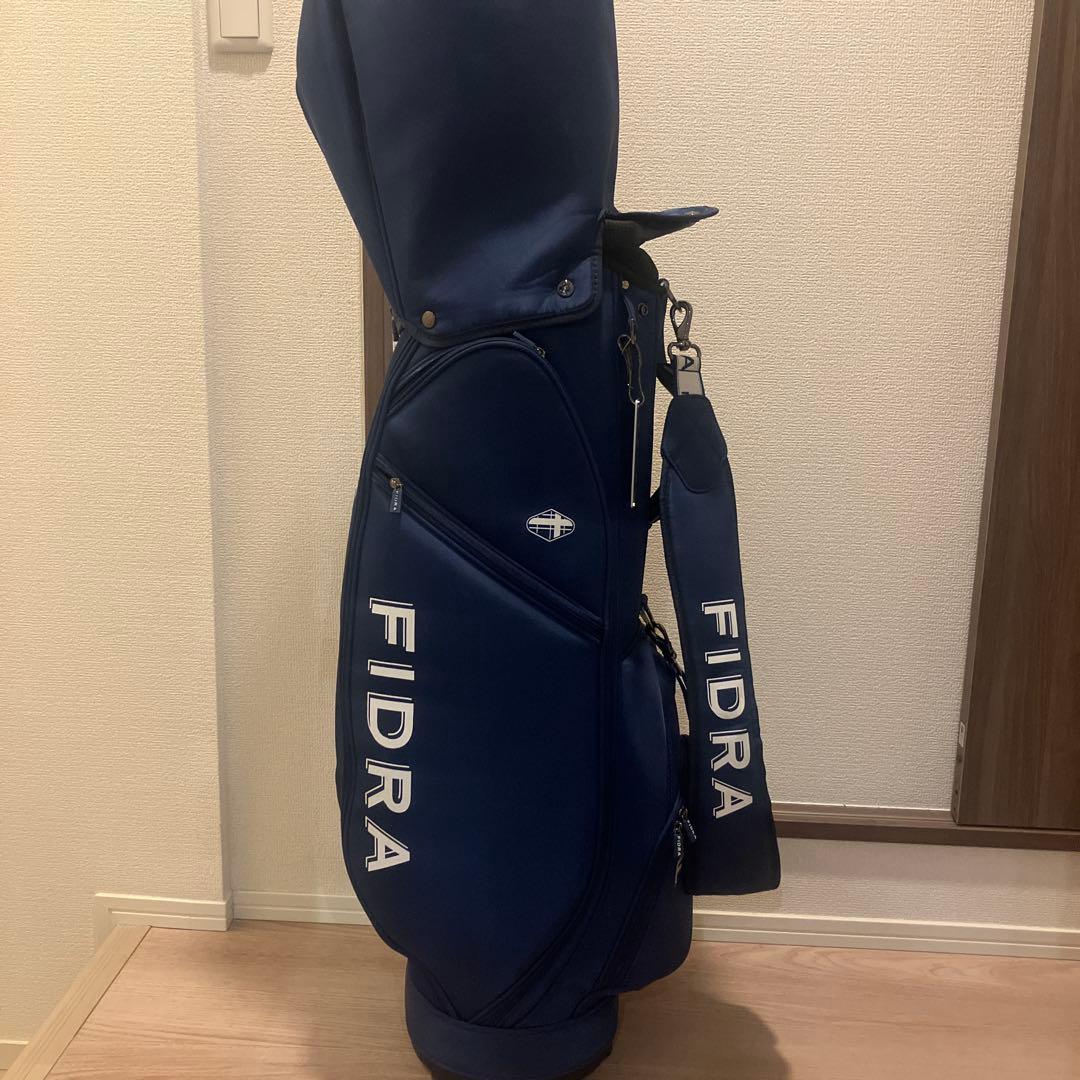 フィドラキャディバッグ　自立式　ブルー