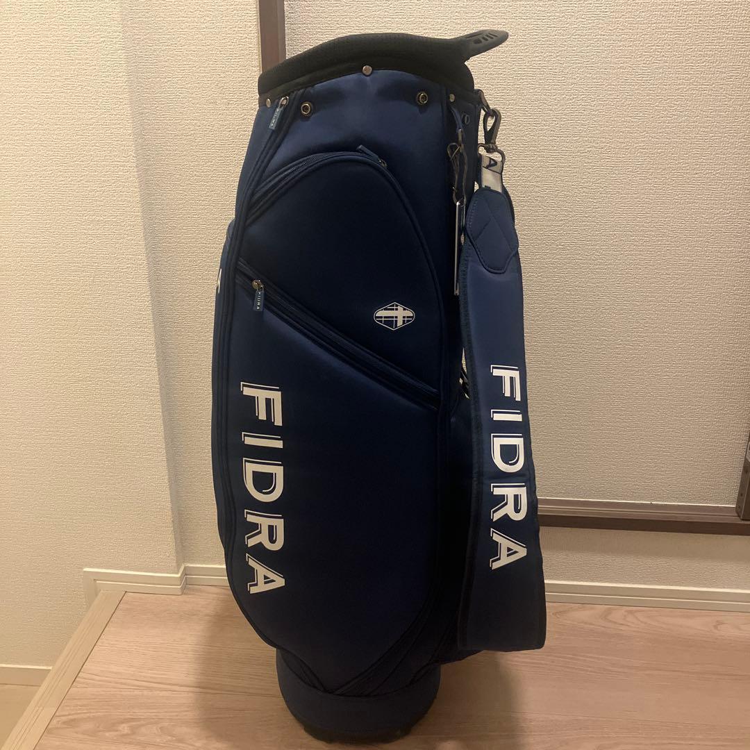 フィドラキャディバッグ　自立式　ブルー