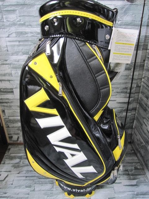 新品≪ VIVAL ≫ キャディバッグ JAPANモデル BK/YE 9,5型
