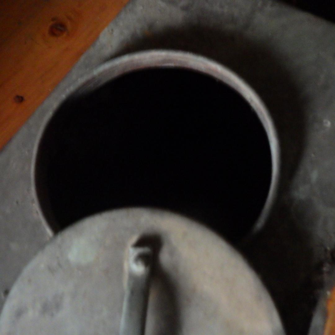 大正ロマン　酒燗器と鉄瓶付き　時代真鍮