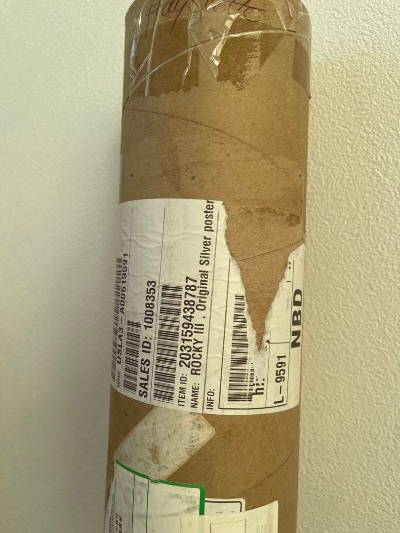 【最終価格】 ROCKY III 映画ポスター　オリジナルシルバーポスター