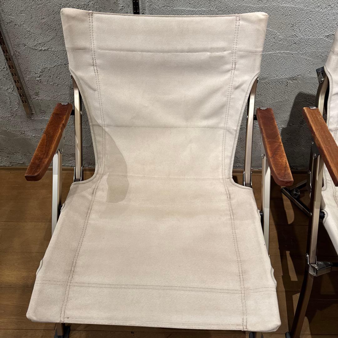 【ガリレオ】 Peak ローチェアショート アイボリー　２脚ペア