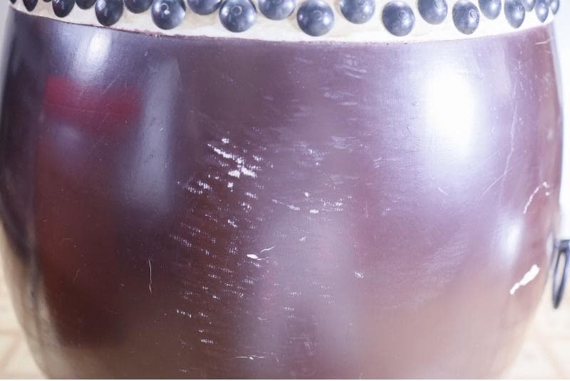 ◆特大 1尺6寸　和太鼓　長胴太鼓 胴高45cm　和楽器　打楽器　太鼓