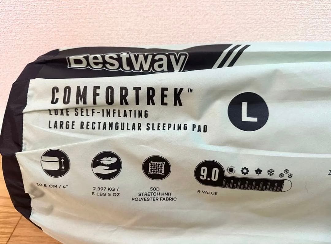 未使用 Bestway スリーピングマット インフレーターマット R値9.0