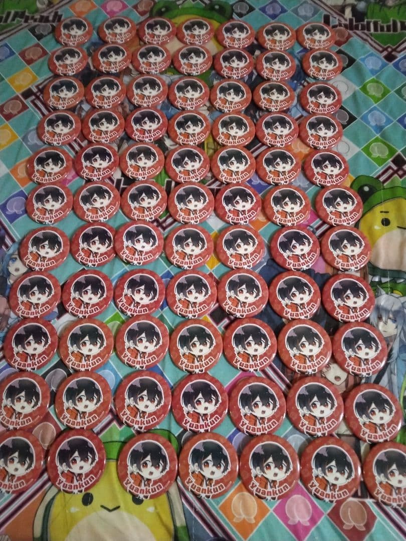 値下げ ゆあんくん　缶バ　77個