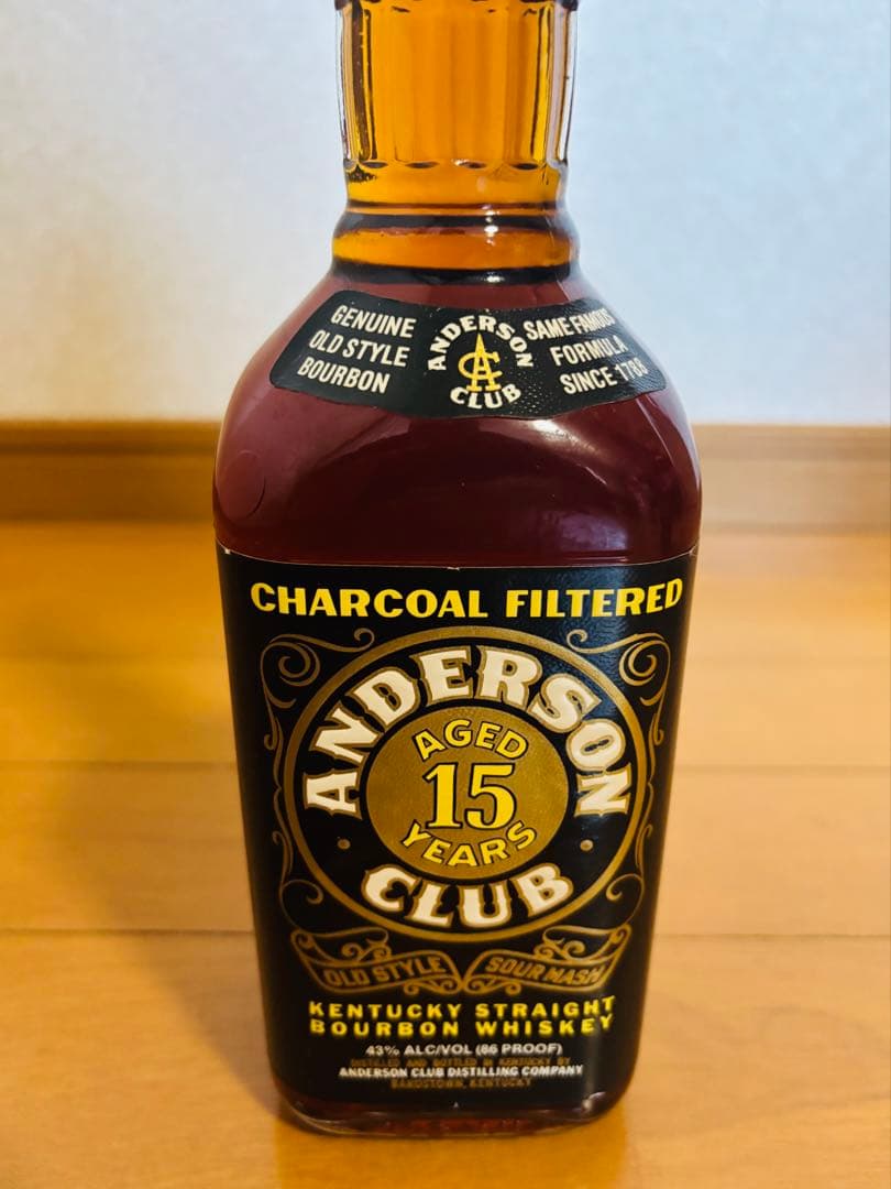 アンダーソンクラブ　１５年　バーボンウイスキー バーボン　750ml 箱付き