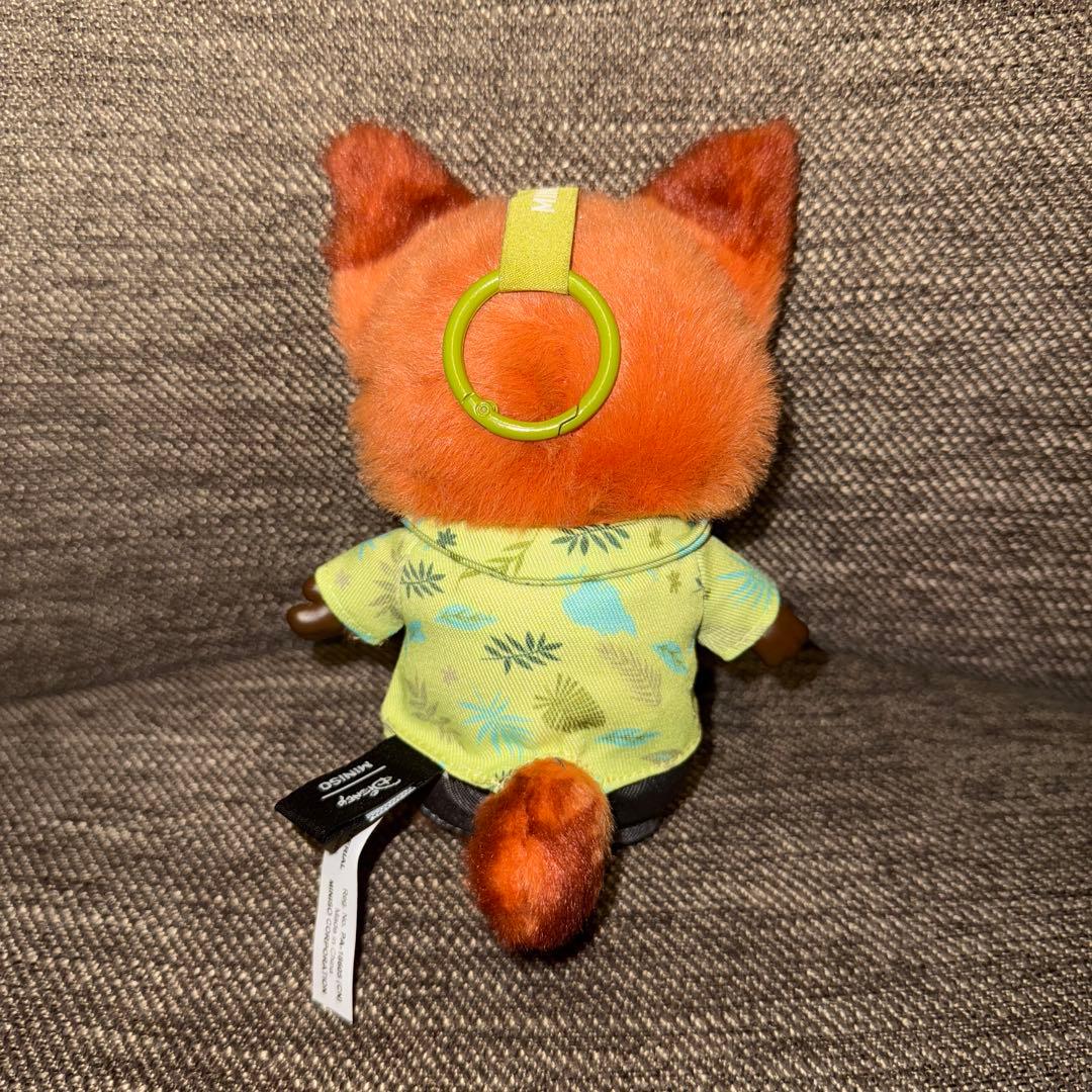MINISO ディズニー　ズートピア　マスコット　ぬいぐるみ ニック　2点セット