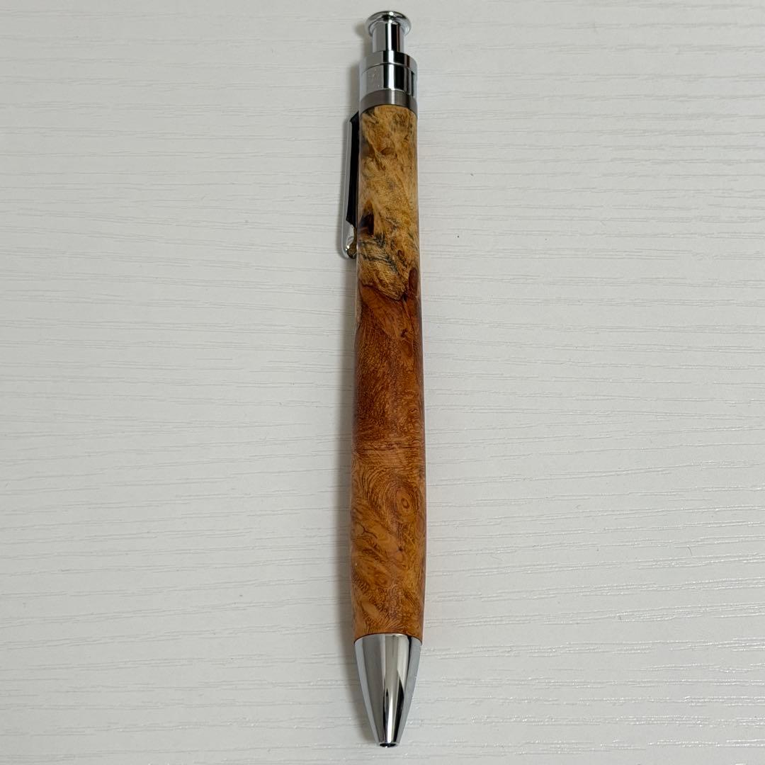 【新品未使用】工房楔 ルーチェペン（ボールペン）花梨紅白（こぶ杢）