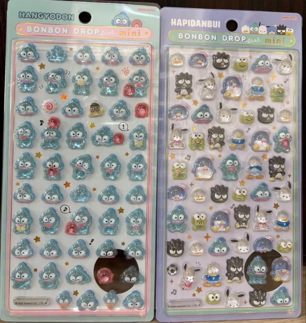 ★サンリオ★ボンボンドロップシールミニ　8種！コンプリート