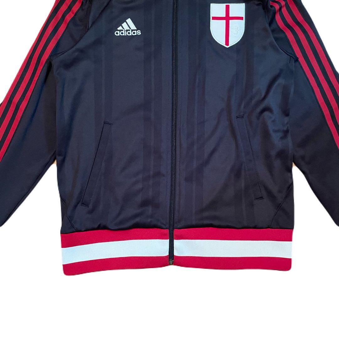 レア　ACミラン　AC ミラン　アディダス　トラックジャケット　トリコロール　L