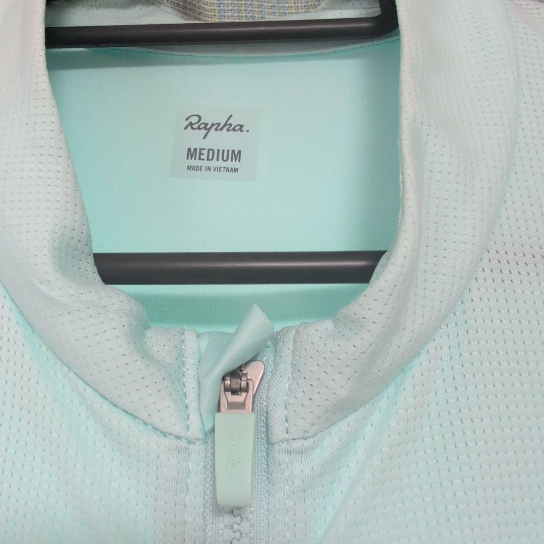 RAPHA サイクルジャージ 水色 グレー　メンズ　Mサイズ　半袖
