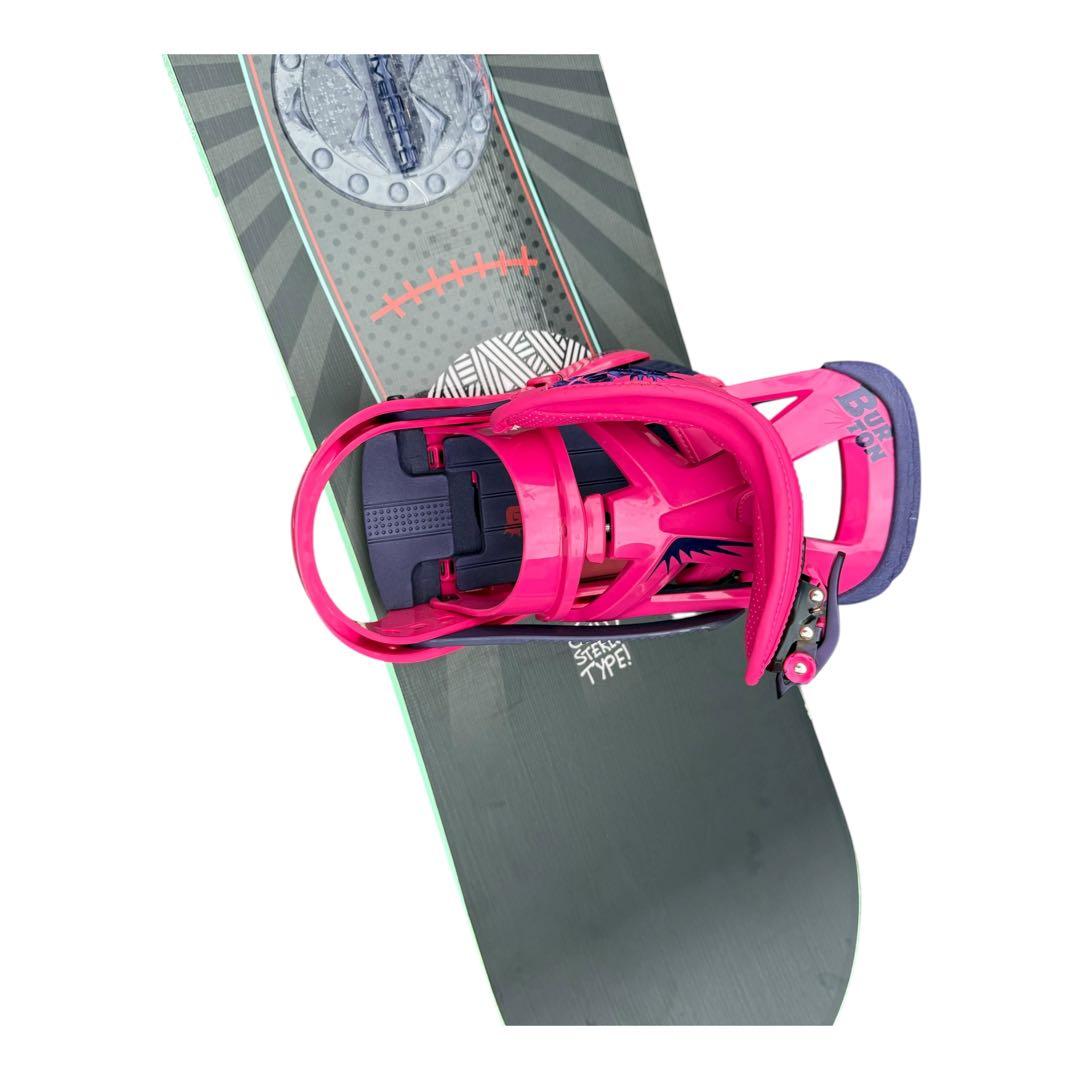 Stepchild スノーボードBURTON Customバインディング ピンク