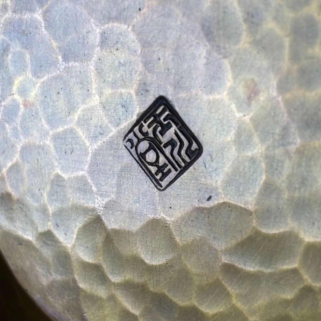 玉川堂　花瓶　珍品　金富士　鎚起銅器　金彩模様　3つの模様　業物　時代　覚平