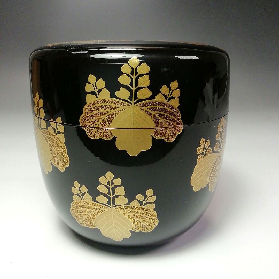 Ｓ４８０　棗　『七五桐蒔絵　棗』『春峰作』『茶入』　共箱　茶道具