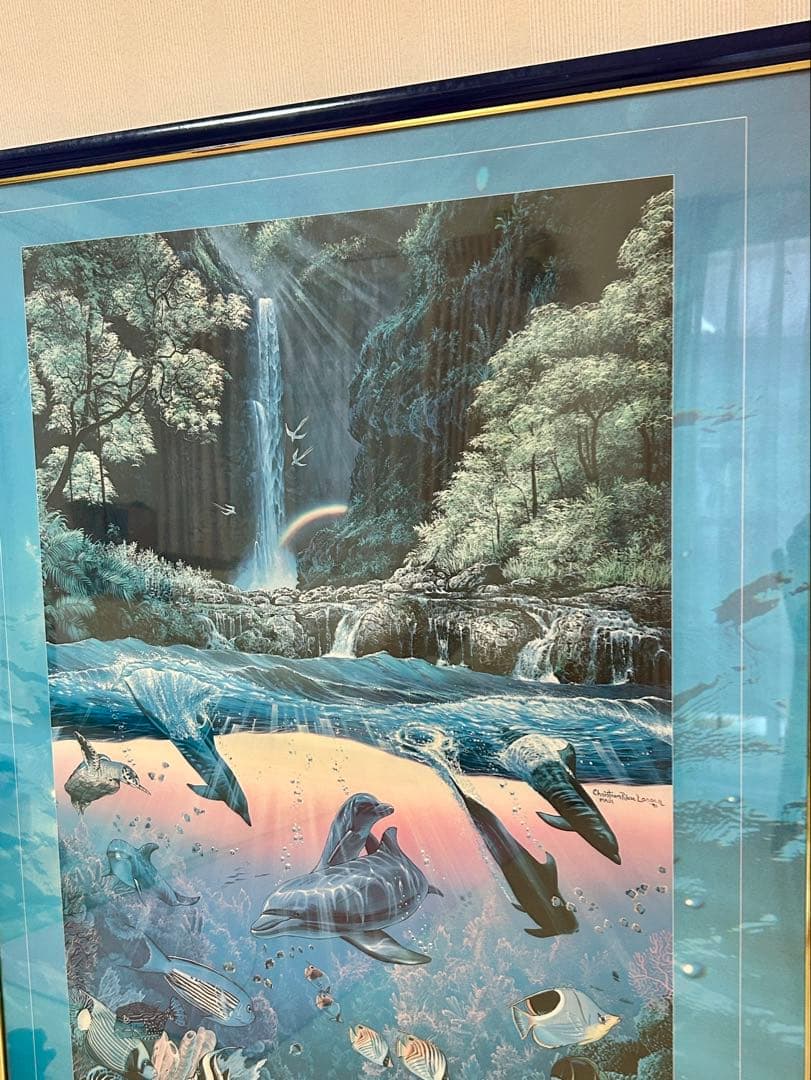 クリスチャン　ラッセン THE INFINITE WAY 額装 ポスター複製画