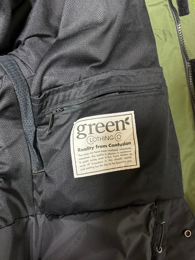 スノーボード greenclothing peace jaket M size