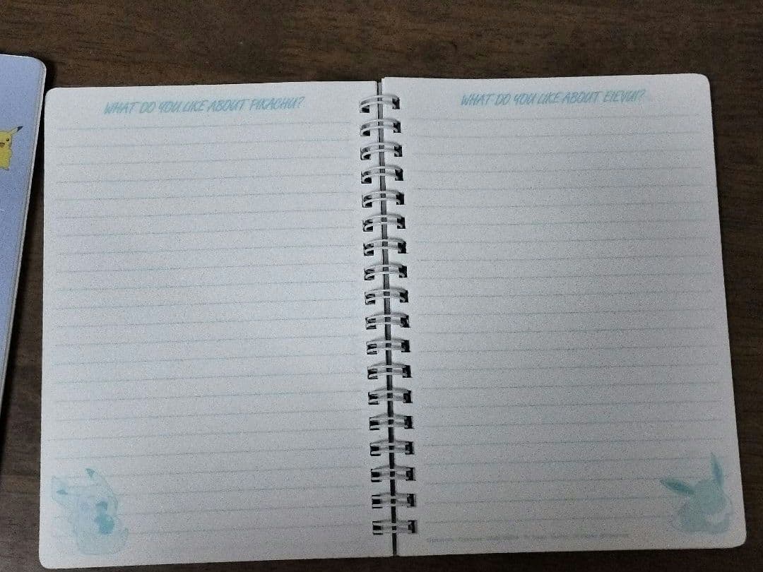 ポケモン　リングノート　ピカチュウ　イーブイ