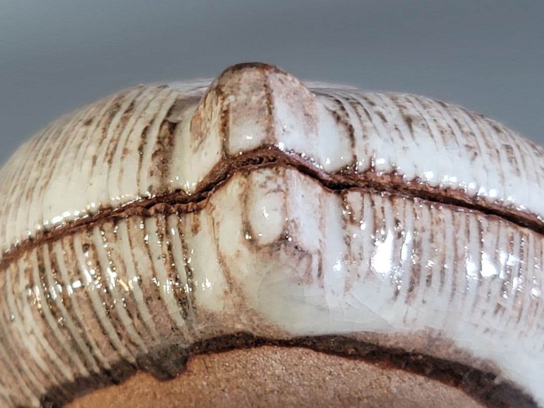 DT538 萩焼 十二代 田原陶兵衛 糸巻き 香合