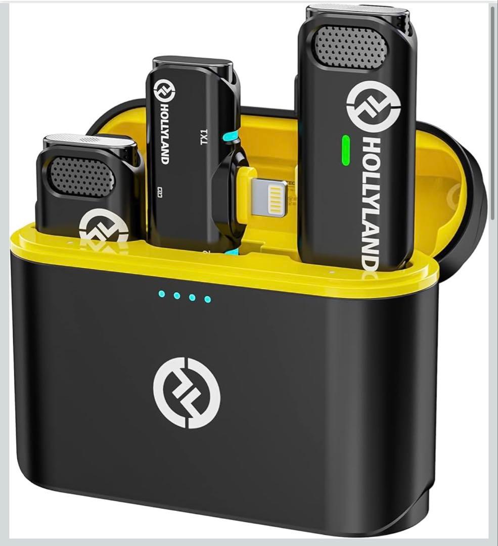 Hollyland Lark C1 Lightning ワイヤレス マイク 収録