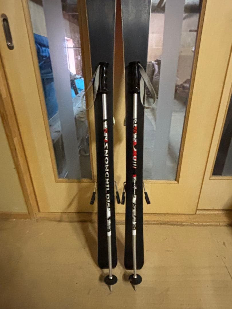 スキー板ストックセット　 子供用120cm