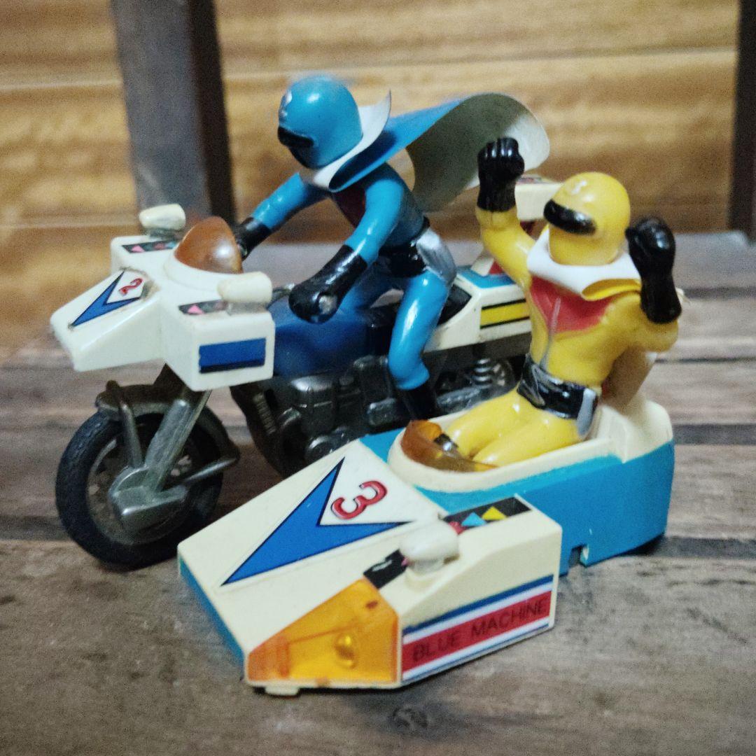 【貴重】秘密戦隊ゴレンジャー　超合金レッドブルーグリーンマシーン3体セット当時物