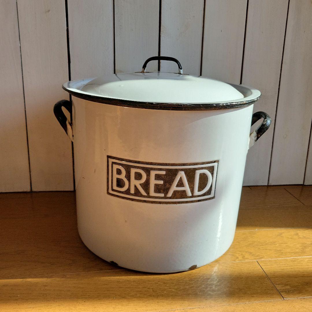 ●アンティーク●ホーローブレッド缶　BREAD缶