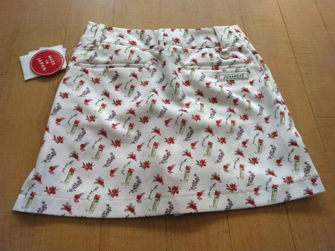 【新品】JUN & ROPE インナーパンツ一体型 花柄スカート サイズＳ