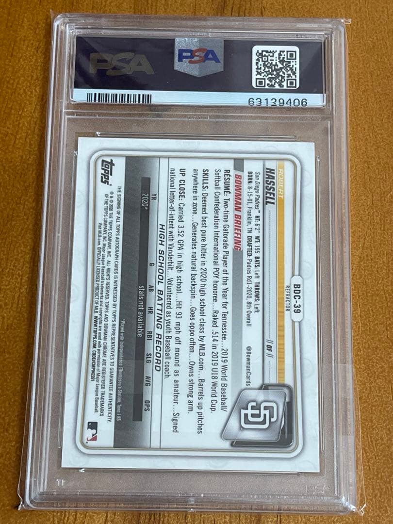 Robert Hassell 直筆サインカード99枚限定　バリエーション　レア