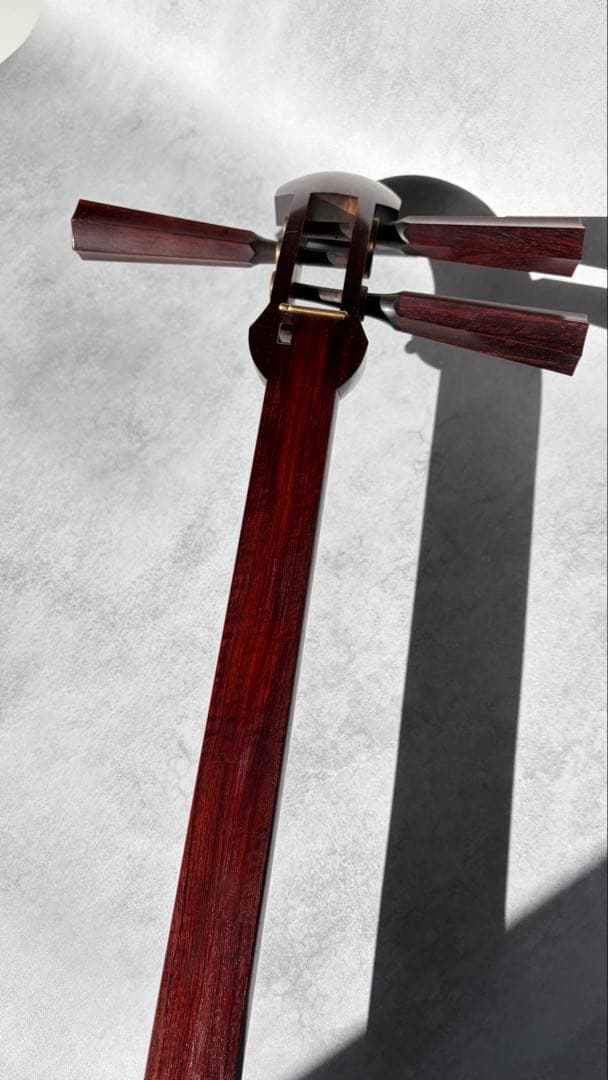 【高級】紅木津軽三味線　ハードケース付き