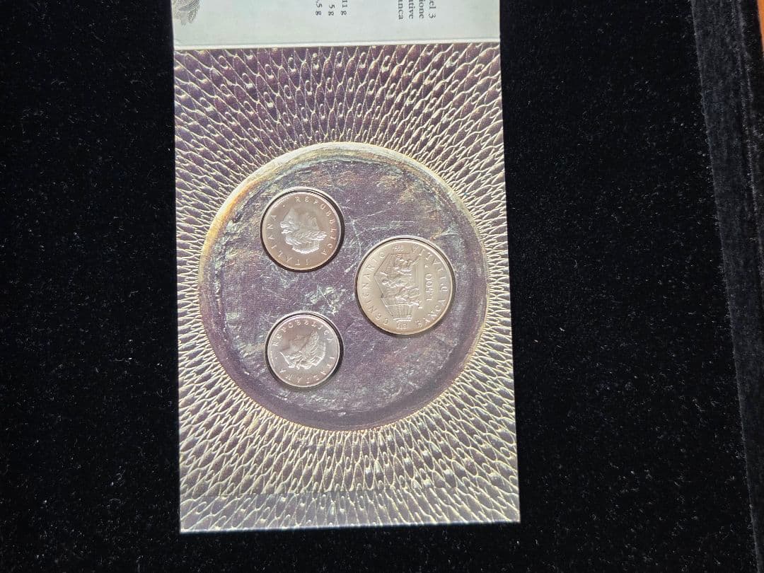 イタリア共和国　イタリア銀行創設100周年記念銀貨　3枚セット　1993