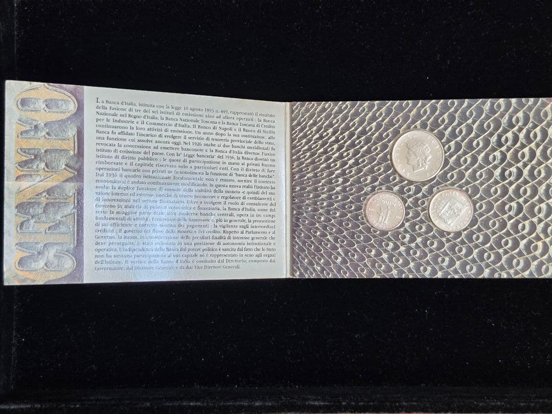 イタリア共和国　イタリア銀行創設100周年記念銀貨　3枚セット　1993