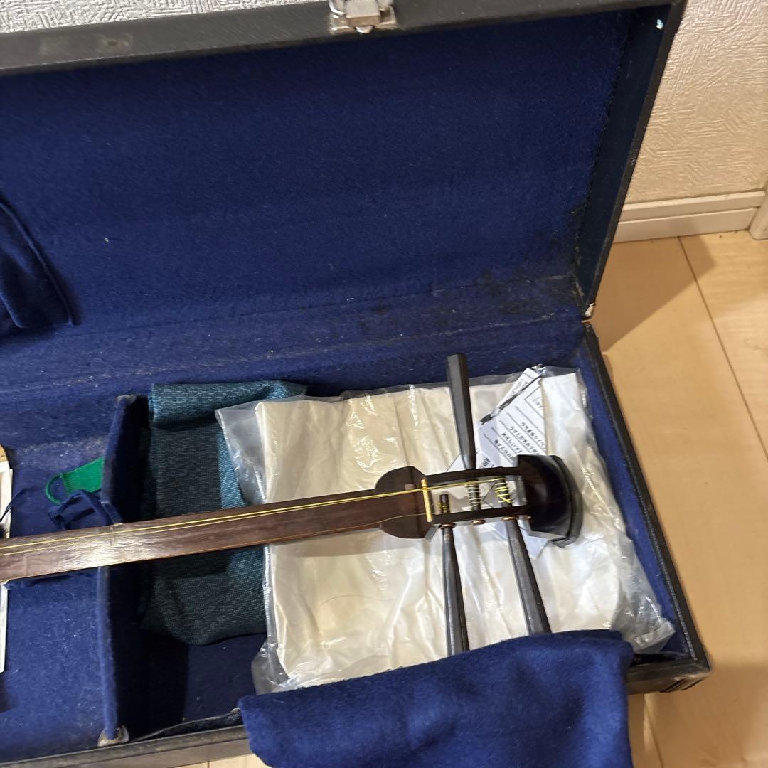 三味線　ケース付き　現状品