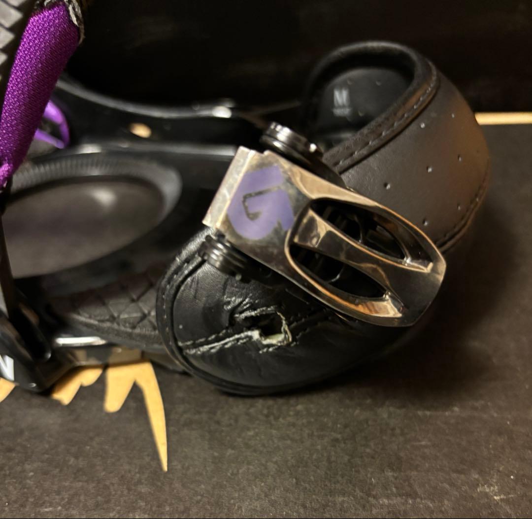 Burton スノーボードビインディングCUSTOM Mサイズ［訳あり］