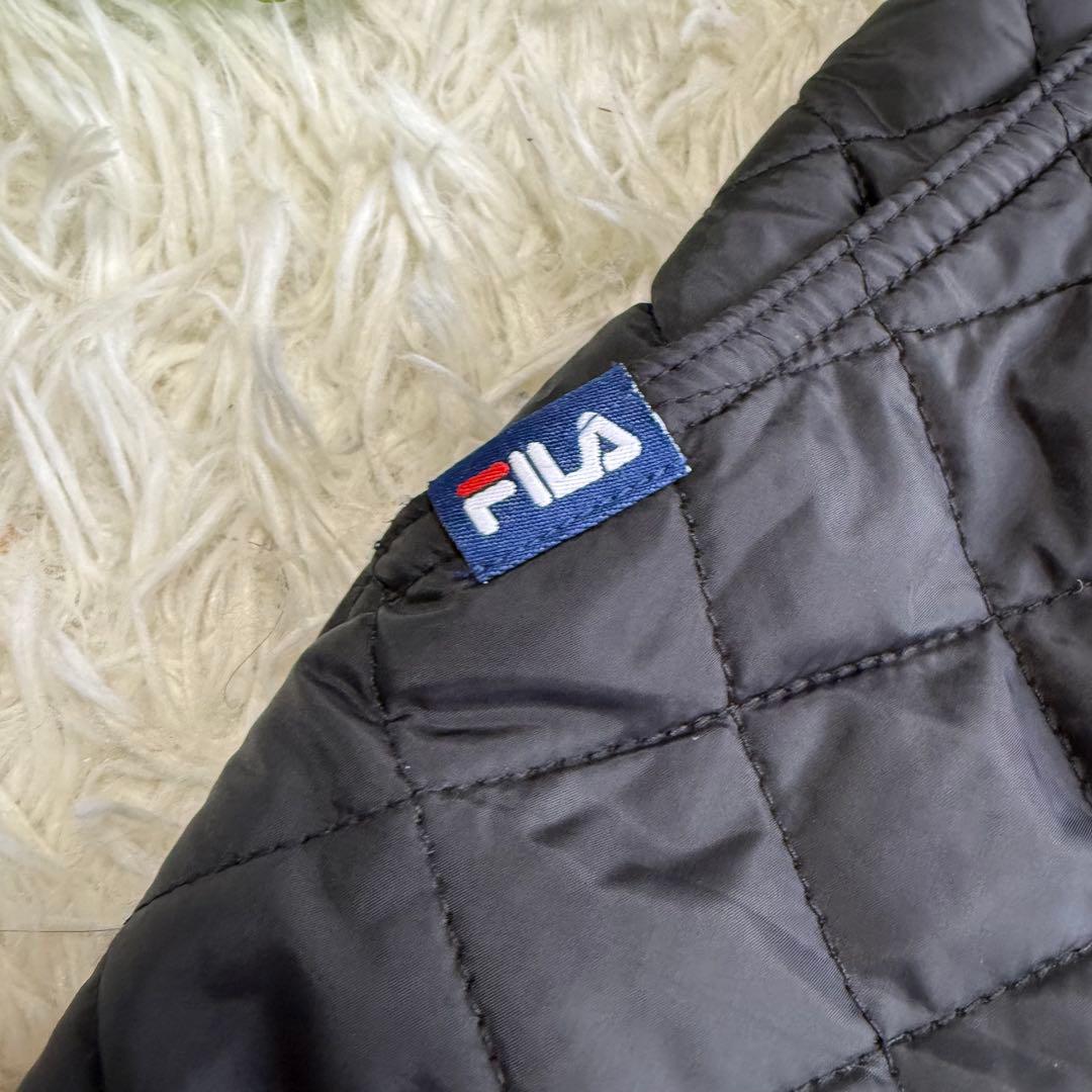 【フィラゴルフ】美品 ワンピース ボア キルティング ブラック L レディース