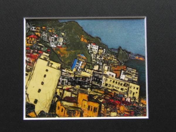 林　武、熱海風景、希少画集画、新品高級額・額装付、状態良好