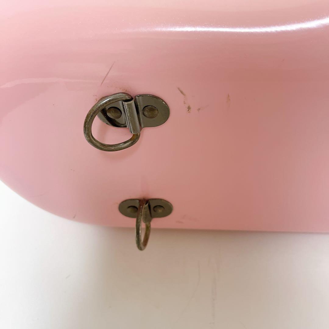 C.C.シャイニーケース　サックス　ピンク　ショルダーストラップ