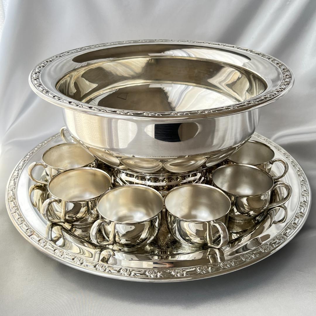 【Oneida】 パンチボウル / パンチカップ10個 / トレー 巨大！！