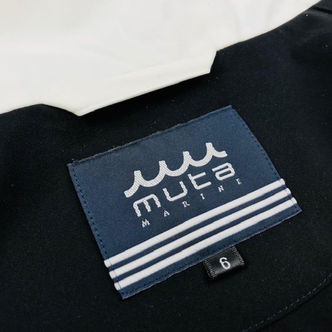 美品★muta・ムータ WAVEロゴ刺繍 4WAYストレッチフーディー(6)